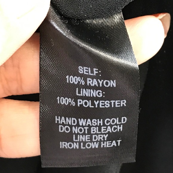 New Lulus Black Wrap Maxi Dress Flutter Sleeve Tie Waist Textured L - Picture 11 of 12